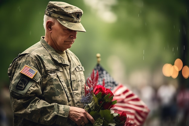 Soldados no Memorial Day