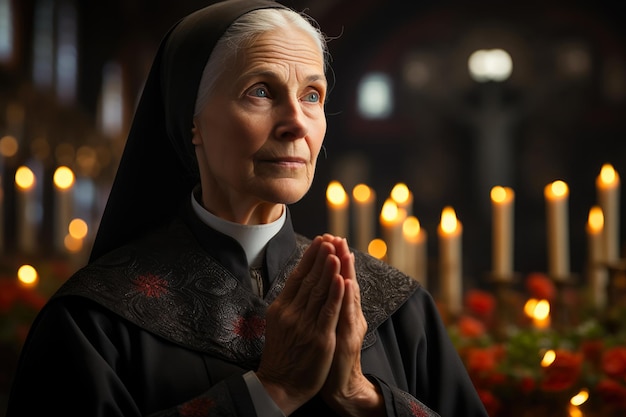 Foto solemnidad y festividad monjas oración de la iglesia