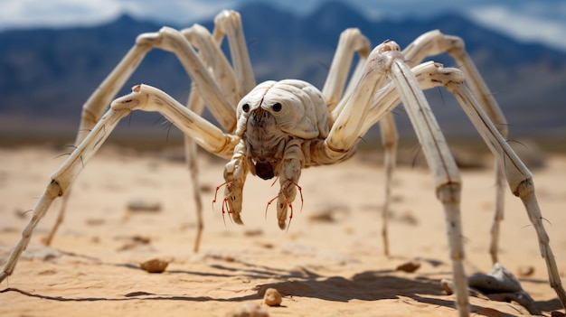 Solifugas também chamadas aranhas de camelo são relativamente