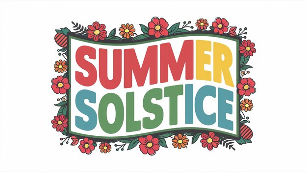 Foto solstício de verão o dia mais longo do ano conceito de feriado generativo ai