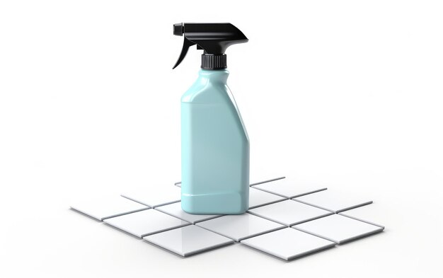 Solución de limpieza para azulejos aislados sobre un fondo transparente
