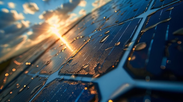 Soluciones de energía sostenible cautivadoras Vista aérea de drones de SolarClad