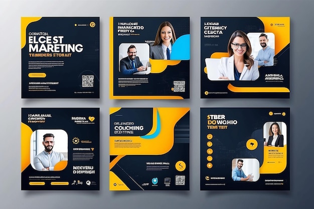 Foto soluciones estratégicas de marketing digital elevan su marca con diseño corporativo profesional y onl