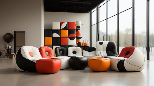 Foto soluciones de muebles modulares que mejoran la forma y la función