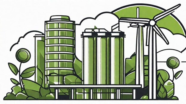 Foto soluciones sostenibles de energía limpia