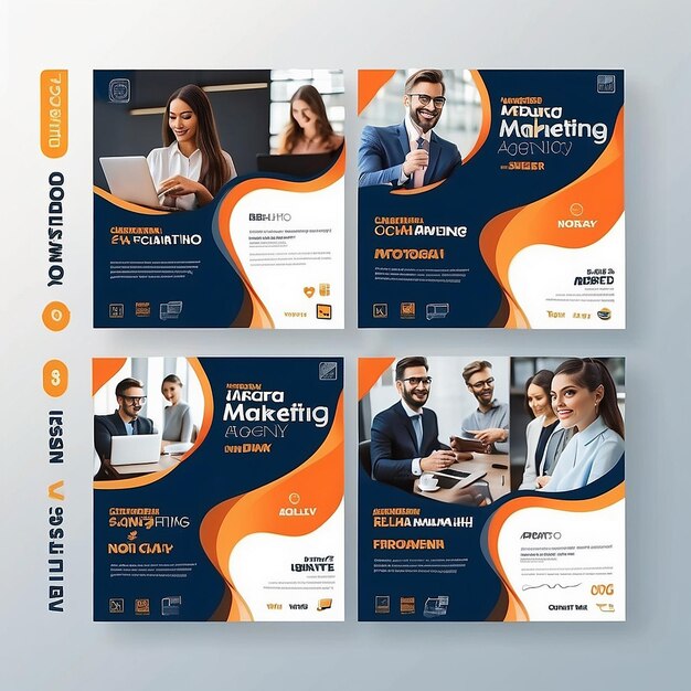 Foto soluções estratégicas de marketing digital elevem a sua marca com design corporativo profissional e serviços de promoção online