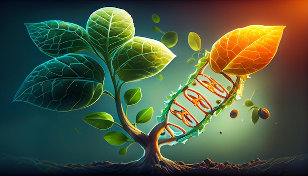 Foto soluções modernas de biotecnologia pesquisa de vanguarda em biotecnologia ia generativa