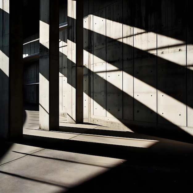 Foto la sombra de un edificio en el suelo