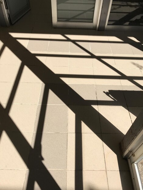 Foto sombra de la estructura construida