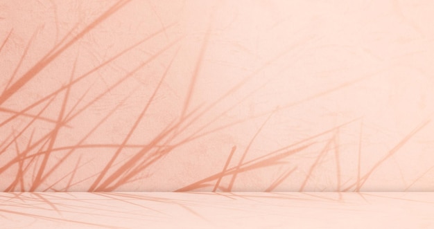 Sombra rosa Pared de la sala de estudio 3d Tabla de productos cosméticos belleza pastel
