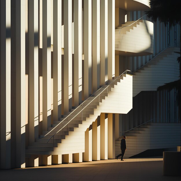 Foto sombras abstractas de edificios de ciudades