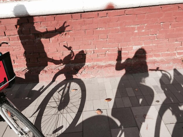 Foto las sombras de dos