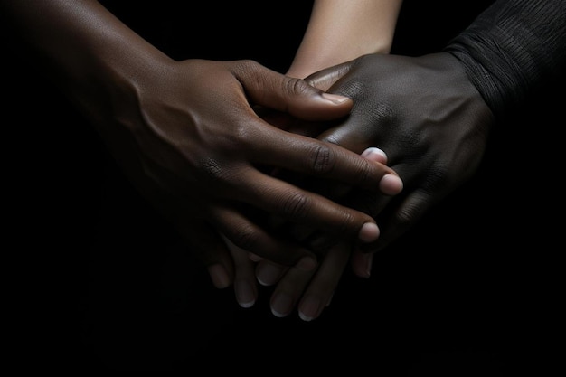 Las sombras de la fuerza foto de la vida negra