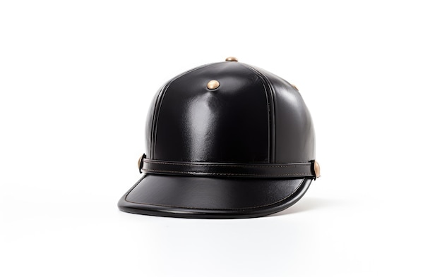 sombrero de árbitro de cricket negruzco sobre fondo blanco
