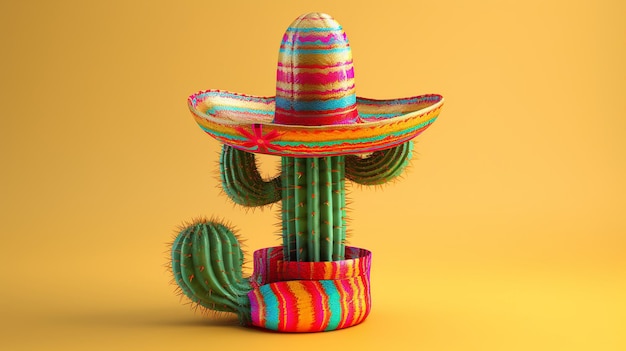 Sombrero con cactus