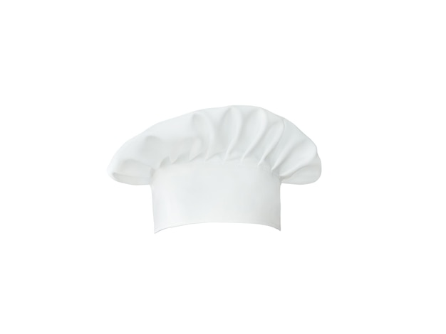 Foto sombrero de chef blanco aislado sobre fondo blanco