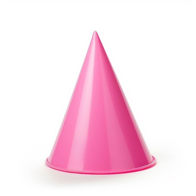 Sombrero de cumpleaños rosa aislado