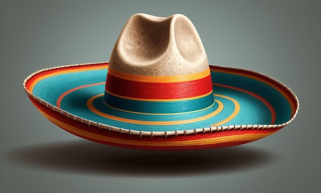 Sombrero de chapéu mexicano Render fundo