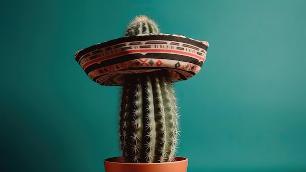 Sombrero e Cactus gerados por IA