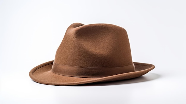 Sombrero marrón en superficie blanca Influencia del precisionismo y el estilo Scoutcore