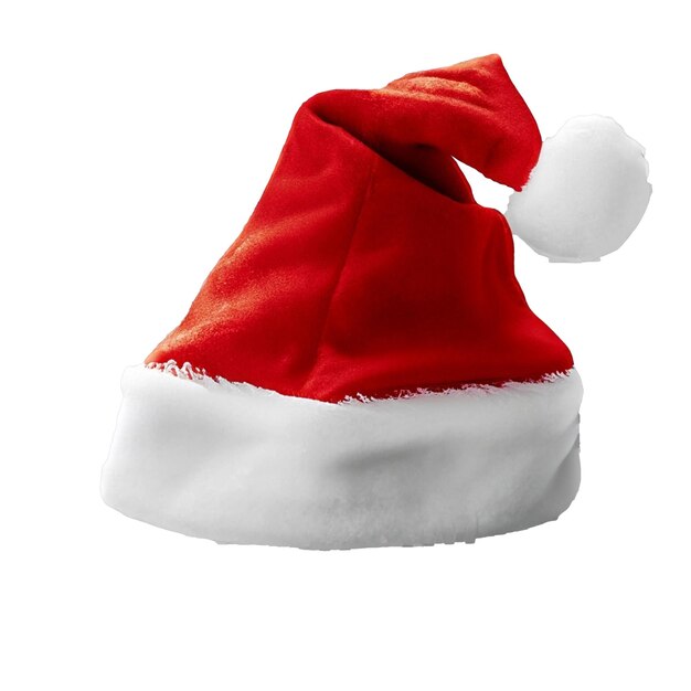 sombrero de Navidad aislado en fondo transparente o blanco png