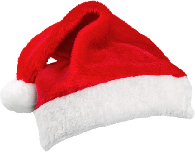 Foto sombrero de navidad santa claus aislado en blanco