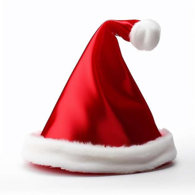 El sombrero navideño festivo aislado en Clear