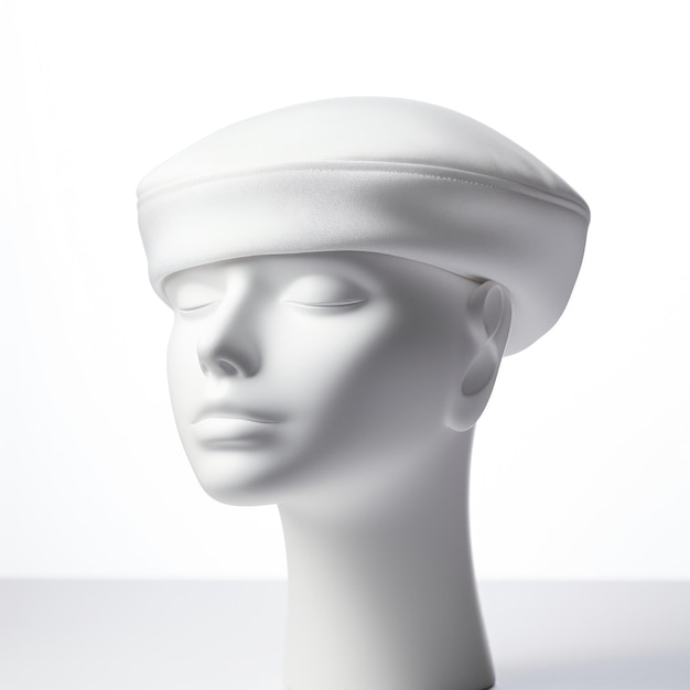 Sombrero pastillero aislado sobre fondo blanco IA generativa