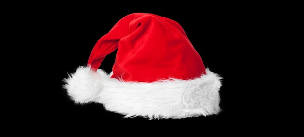 Foto sombrero rojo de santa claus para feliz navidad