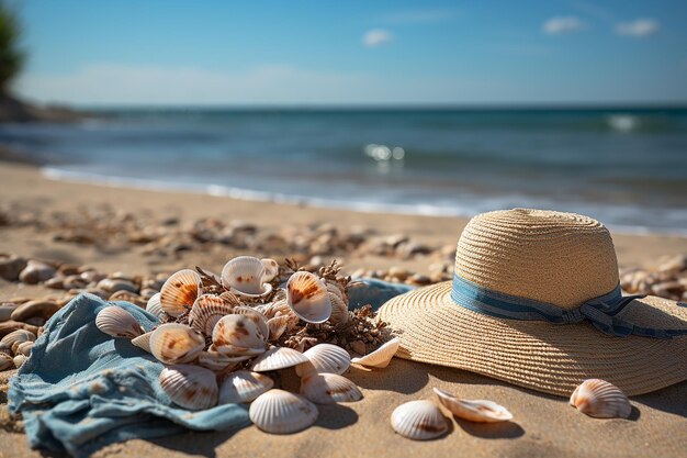 Sombrero para el sol Beach Bliss y toalla colorida