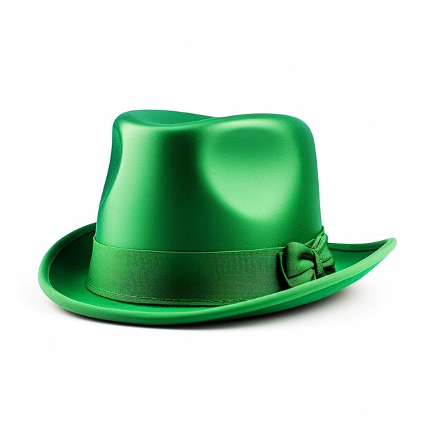 Foto sombrero de st patricks, con, trébol, aislado, blanco, sombrero de duende, vector clipart