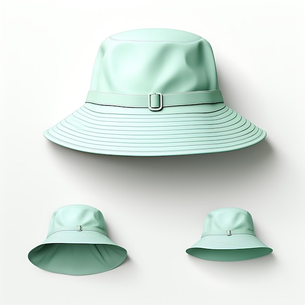 Sombreros de sol elegantes para niños con borde ancho y correa de mentón Grecreative diseño de ideas de concepto