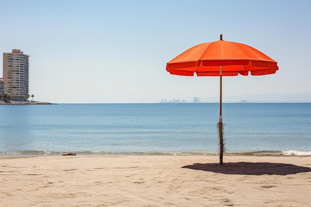 Sombrilla típica de playa en torremolinos