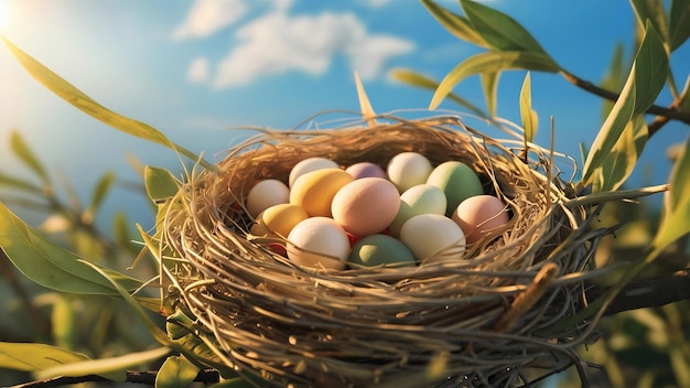 Sommer Eiweiß im Nest