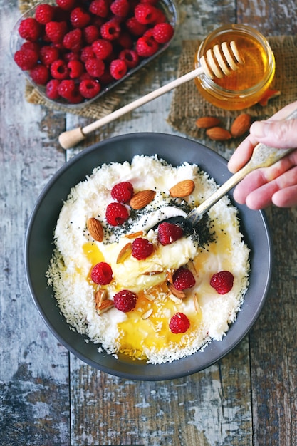 Sommer Keto Frühstück oder Dessert.