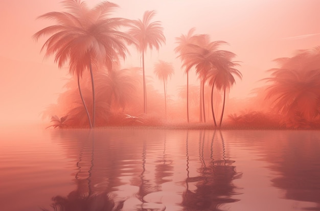 Sommer Palme Hintergrund mit Farbverlauf
