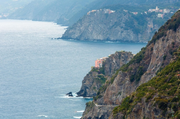 Sommer Riomaggiore Stadtrand Cinque Terre