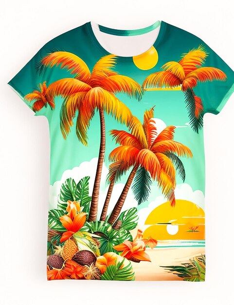 Foto sommer t-shirt-design