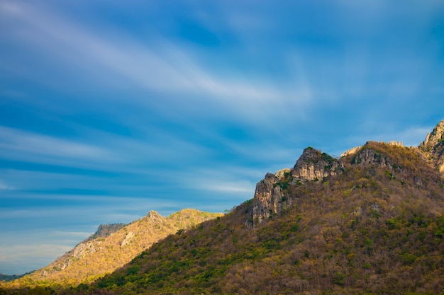 Sommerberglandschaft in Thailand.