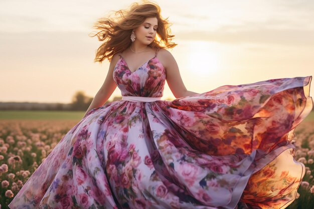 Sommerblumen-Schönheit Bridgerton-Stil Eleganz in voller Blüte