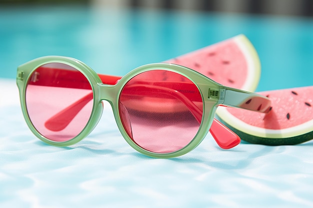Sommerferienmode mit Wassermelone