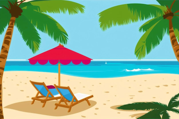 Sommerferienurlaub Sun Kissed Escapes Erleben Sie das ultimative Sommerabenteuer mit generativer KI