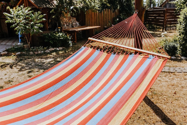 Sommergarten mit Hängematte zum Entspannen