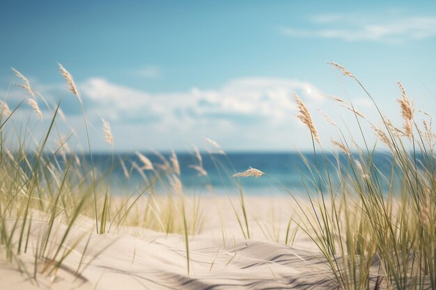 Sommerhintergrund mit Lichtwirkung Sandstrand