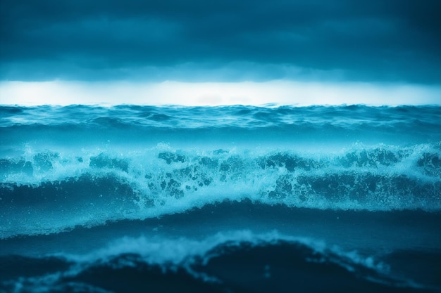 Sommerkonzept Der Tanz der Meereswellen Ewige Symphonie des Meeres Generative KI