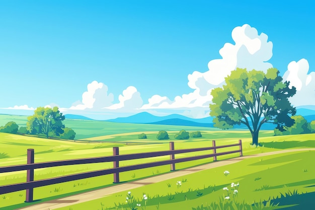 Sommerlandschaft auf dem Land