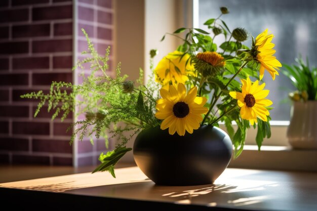 Sommerliches Flora-Arrangement-Portrait