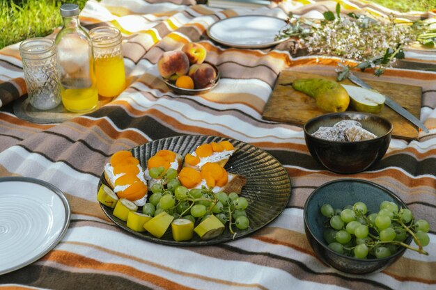 Sommerpicknick Aktivitäten im Freien