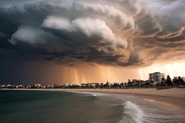 Sommersturm von City Beach in Perth, Australien