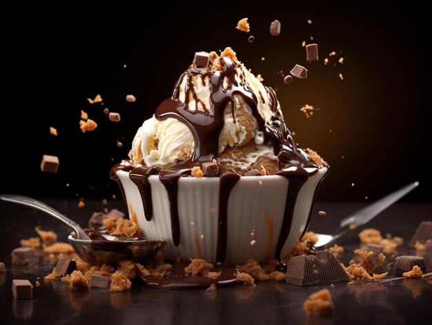 Sonho Chocolicious Irresistível Sinfonia de Extravagância de Gelado